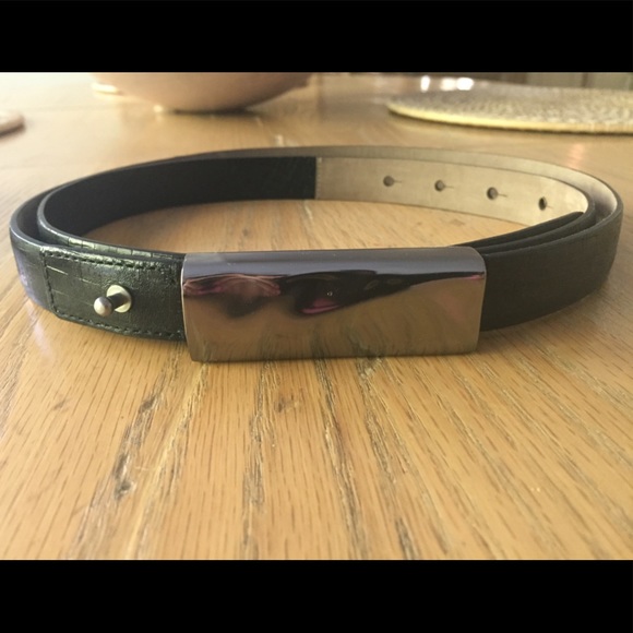 Brunello Cucinelli metal hardware black belt - Picture 2 of 5